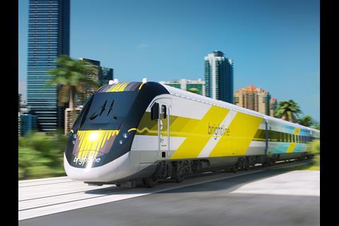 Brightline trains will be top-and-tailed by Siemens Charger diesel locomotives.
